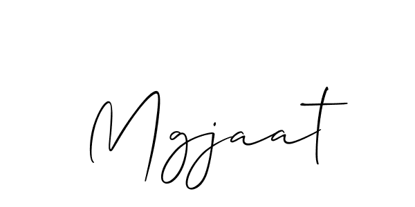 Design your own signature with our free online signature maker. With this signature software, you can create a handwritten (Allison_Script) signature for name Mgjaat. Mgjaat signature style 2 images and pictures png