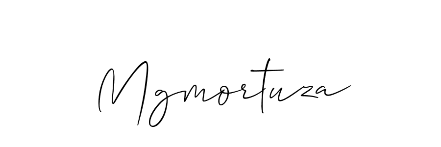 How to make Mgmortuza signature? Allison_Script is a professional autograph style. Create handwritten signature for Mgmortuza name. Mgmortuza signature style 2 images and pictures png