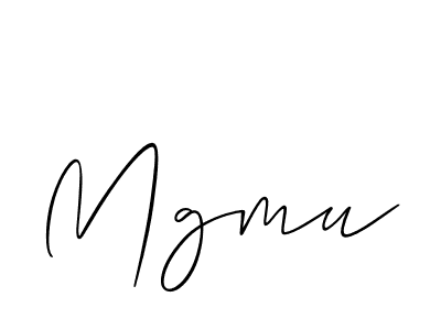 How to Draw Mgmu signature style? Allison_Script is a latest design signature styles for name Mgmu. Mgmu signature style 2 images and pictures png