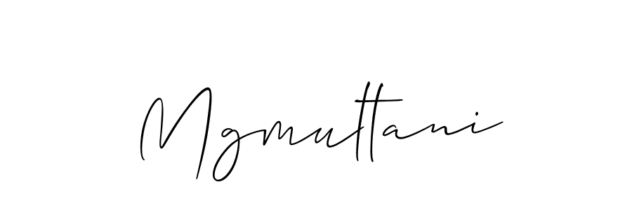 Allison_Script is a professional signature style that is perfect for those who want to add a touch of class to their signature. It is also a great choice for those who want to make their signature more unique. Get Mgmultani name to fancy signature for free. Mgmultani signature style 2 images and pictures png