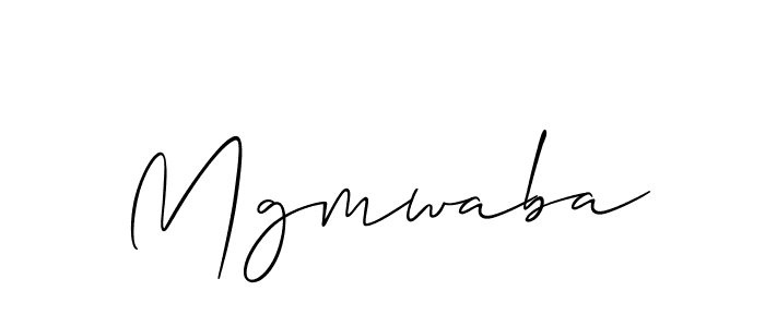 It looks lik you need a new signature style for name Mgmwaba. Design unique handwritten (Allison_Script) signature with our free signature maker in just a few clicks. Mgmwaba signature style 2 images and pictures png