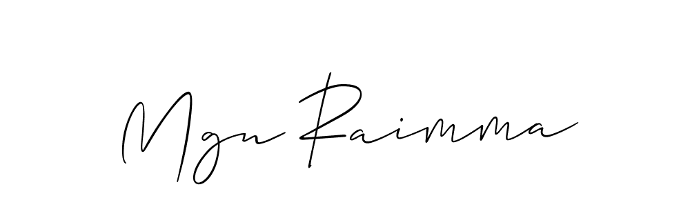 The best way (Allison_Script) to make a short signature is to pick only two or three words in your name. The name Mgn Raimma include a total of six letters. For converting this name. Mgn Raimma signature style 2 images and pictures png