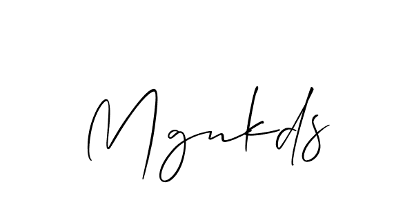 Mgnkds stylish signature style. Best Handwritten Sign (Allison_Script) for my name. Handwritten Signature Collection Ideas for my name Mgnkds. Mgnkds signature style 2 images and pictures png