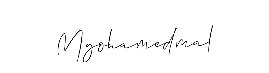 if you are searching for the best signature style for your name Mgohamedmal. so please give up your signature search. here we have designed multiple signature styles  using Allison_Script. Mgohamedmal signature style 2 images and pictures png