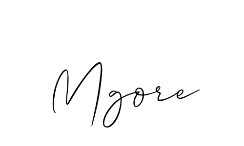 Create a beautiful signature design for name Mgore. With this signature (Allison_Script) fonts, you can make a handwritten signature for free. Mgore signature style 2 images and pictures png