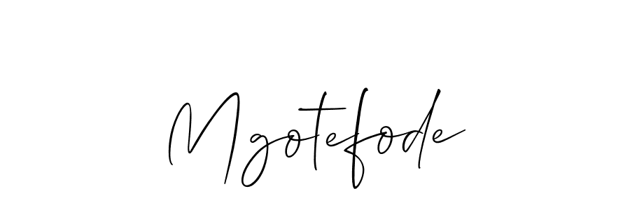 How to make Mgotefode name signature. Use Allison_Script style for creating short signs online. This is the latest handwritten sign. Mgotefode signature style 2 images and pictures png
