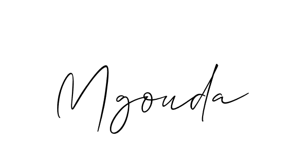 Create a beautiful signature design for name Mgouda. With this signature (Allison_Script) fonts, you can make a handwritten signature for free. Mgouda signature style 2 images and pictures png