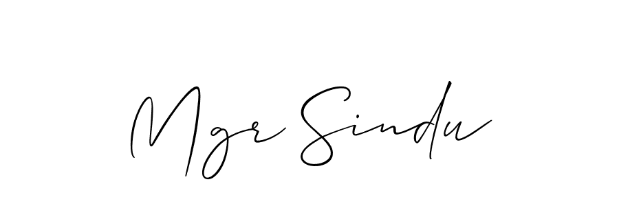 Make a beautiful signature design for name Mgr Sindu. Use this online signature maker to create a handwritten signature for free. Mgr Sindu signature style 2 images and pictures png