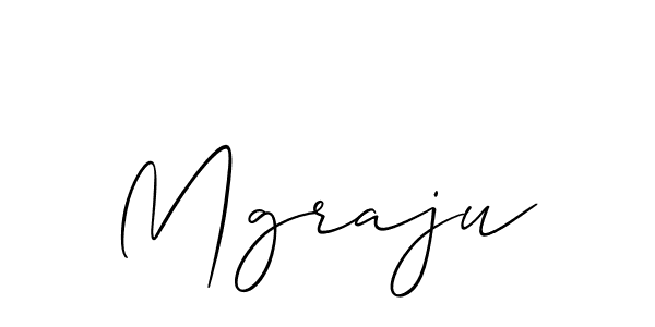 It looks lik you need a new signature style for name Mgraju. Design unique handwritten (Allison_Script) signature with our free signature maker in just a few clicks. Mgraju signature style 2 images and pictures png