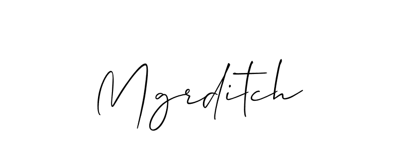 How to make Mgrditch signature? Allison_Script is a professional autograph style. Create handwritten signature for Mgrditch name. Mgrditch signature style 2 images and pictures png