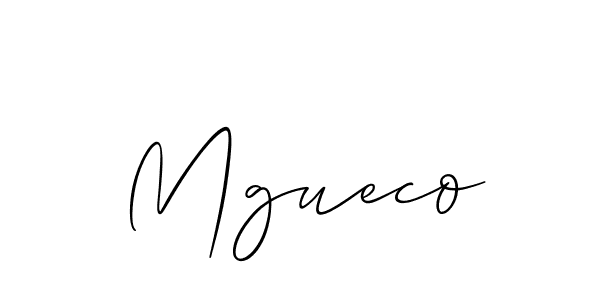 Also we have Mgueco name is the best signature style. Create professional handwritten signature collection using Allison_Script autograph style. Mgueco signature style 2 images and pictures png