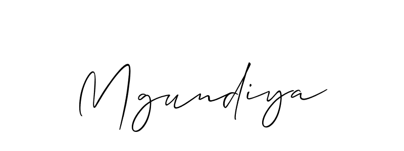 Also we have Mgundiya name is the best signature style. Create professional handwritten signature collection using Allison_Script autograph style. Mgundiya signature style 2 images and pictures png