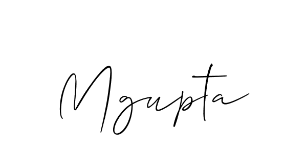 Make a beautiful signature design for name Mgupta. With this signature (Allison_Script) style, you can create a handwritten signature for free. Mgupta signature style 2 images and pictures png