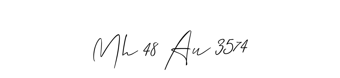 How to make Mh 48 Au 3574 signature? Allison_Script is a professional autograph style. Create handwritten signature for Mh 48 Au 3574 name. Mh 48 Au 3574 signature style 2 images and pictures png