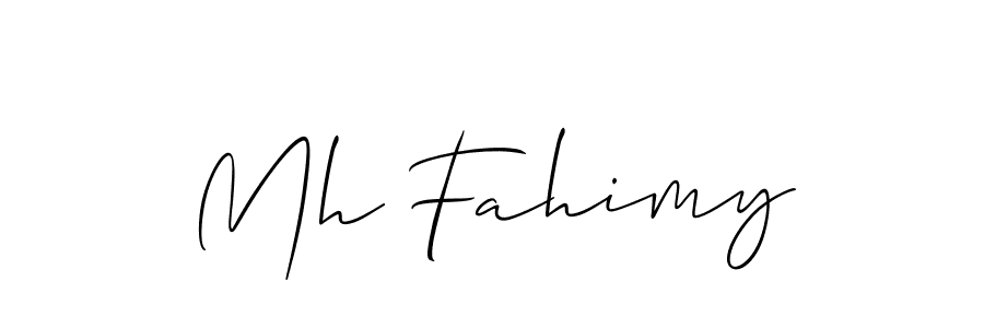 You can use this online signature creator to create a handwritten signature for the name Mh Fahimy. This is the best online autograph maker. Mh Fahimy signature style 2 images and pictures png