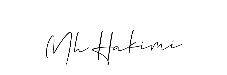 Make a beautiful signature design for name Mh Hakimi. With this signature (Allison_Script) style, you can create a handwritten signature for free. Mh Hakimi signature style 2 images and pictures png