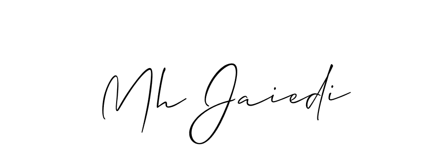 Check out images of Autograph of Mh Jaiedi name. Actor Mh Jaiedi Signature Style. Allison_Script is a professional sign style online. Mh Jaiedi signature style 2 images and pictures png