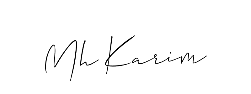 Once you've used our free online signature maker to create your best signature Allison_Script style, it's time to enjoy all of the benefits that Mh Karim name signing documents. Mh Karim signature style 2 images and pictures png