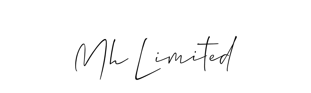 How to Draw Mh Limited signature style? Allison_Script is a latest design signature styles for name Mh Limited. Mh Limited signature style 2 images and pictures png