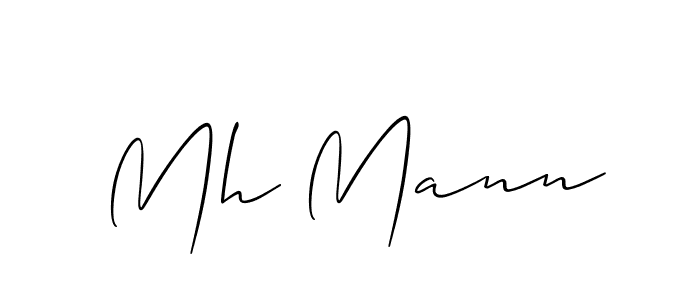 You should practise on your own different ways (Allison_Script) to write your name (Mh Mann) in signature. don't let someone else do it for you. Mh Mann signature style 2 images and pictures png
