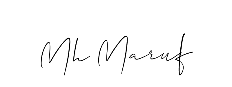 This is the best signature style for the Mh Maruf name. Also you like these signature font (Allison_Script). Mix name signature. Mh Maruf signature style 2 images and pictures png