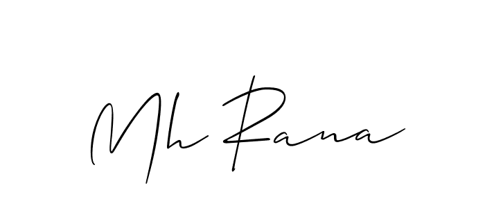 It looks lik you need a new signature style for name Mh Rana. Design unique handwritten (Allison_Script) signature with our free signature maker in just a few clicks. Mh Rana signature style 2 images and pictures png