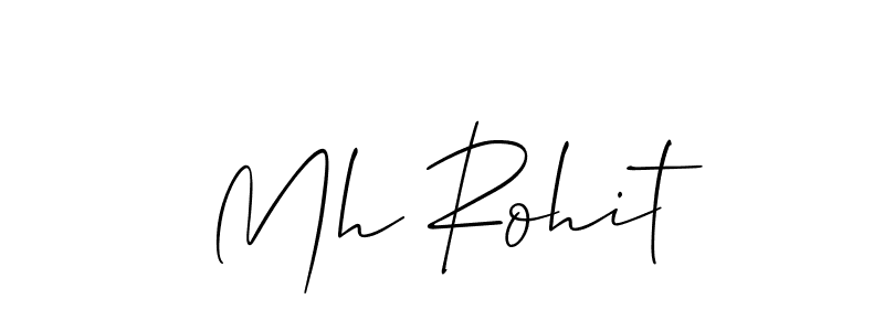 Make a short Mh Rohit signature style. Manage your documents anywhere anytime using Allison_Script. Create and add eSignatures, submit forms, share and send files easily. Mh Rohit signature style 2 images and pictures png