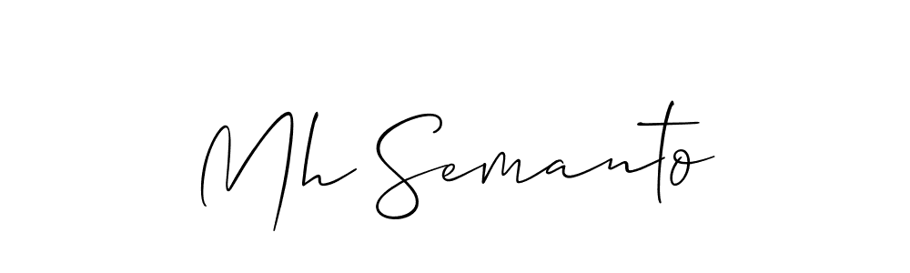 Make a beautiful signature design for name Mh Semanto. Use this online signature maker to create a handwritten signature for free. Mh Semanto signature style 2 images and pictures png