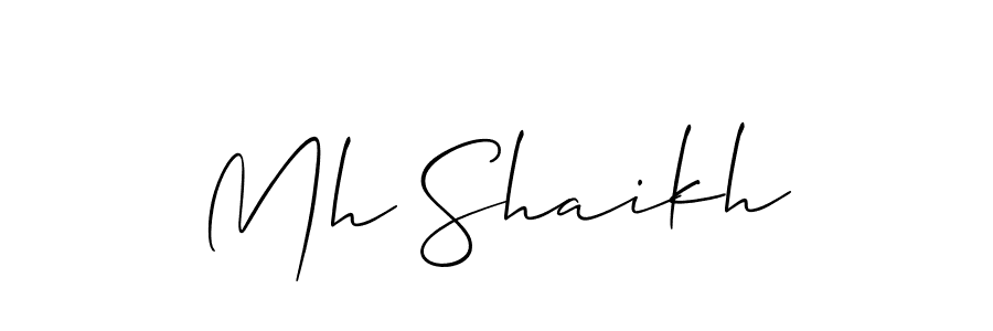 Make a short Mh Shaikh signature style. Manage your documents anywhere anytime using Allison_Script. Create and add eSignatures, submit forms, share and send files easily. Mh Shaikh signature style 2 images and pictures png