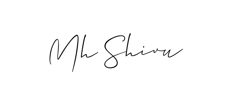 Once you've used our free online signature maker to create your best signature Allison_Script style, it's time to enjoy all of the benefits that Mh Shivu name signing documents. Mh Shivu signature style 2 images and pictures png