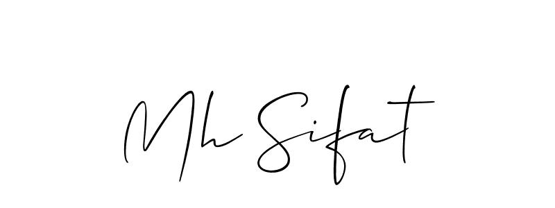 You should practise on your own different ways (Allison_Script) to write your name (Mh Sifat) in signature. don't let someone else do it for you. Mh Sifat signature style 2 images and pictures png