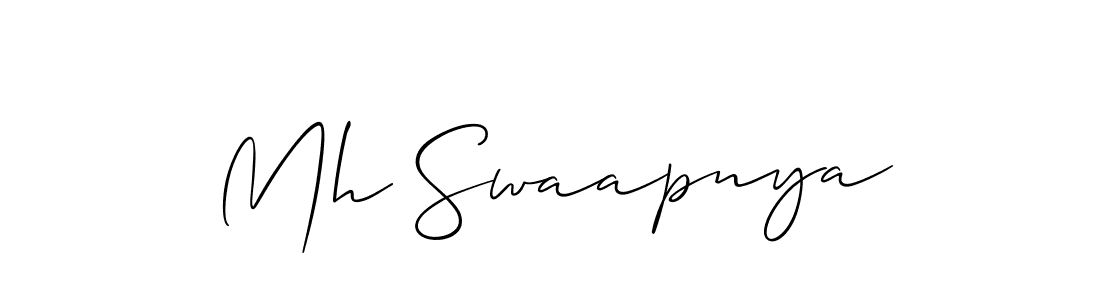 Once you've used our free online signature maker to create your best signature Allison_Script style, it's time to enjoy all of the benefits that Mh Swaapnya name signing documents. Mh Swaapnya signature style 2 images and pictures png