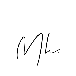 It looks lik you need a new signature style for name Mh.. Design unique handwritten (Allison_Script) signature with our free signature maker in just a few clicks. Mh. signature style 2 images and pictures png