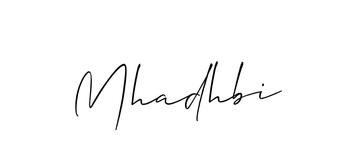 You should practise on your own different ways (Allison_Script) to write your name (Mhadhbi) in signature. don't let someone else do it for you. Mhadhbi signature style 2 images and pictures png