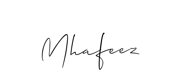 if you are searching for the best signature style for your name Mhafeez. so please give up your signature search. here we have designed multiple signature styles  using Allison_Script. Mhafeez signature style 2 images and pictures png