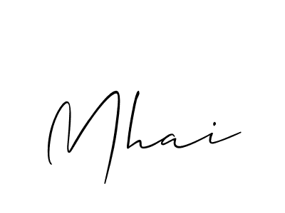 Mhai stylish signature style. Best Handwritten Sign (Allison_Script) for my name. Handwritten Signature Collection Ideas for my name Mhai. Mhai signature style 2 images and pictures png