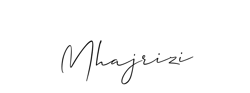 Make a beautiful signature design for name Mhajrizi. Use this online signature maker to create a handwritten signature for free. Mhajrizi signature style 2 images and pictures png