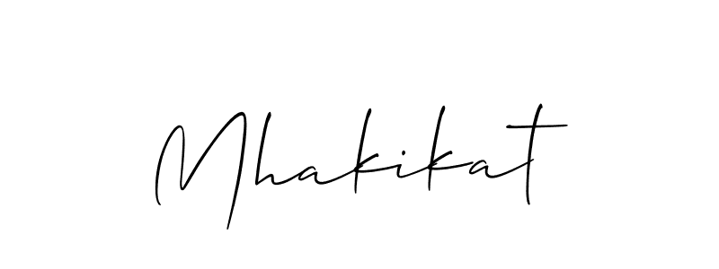 How to make Mhakikat signature? Allison_Script is a professional autograph style. Create handwritten signature for Mhakikat name. Mhakikat signature style 2 images and pictures png