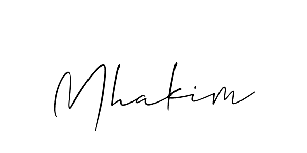 Best and Professional Signature Style for Mhakim. Allison_Script Best Signature Style Collection. Mhakim signature style 2 images and pictures png