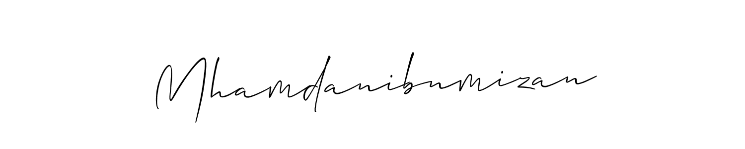 How to Draw Mhamdanibnmizan signature style? Allison_Script is a latest design signature styles for name Mhamdanibnmizan. Mhamdanibnmizan signature style 2 images and pictures png