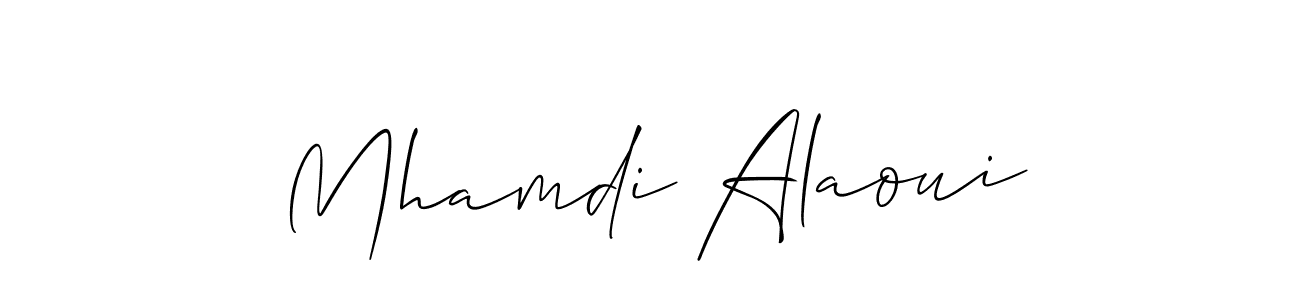 Best and Professional Signature Style for Mhamdi Alaoui. Allison_Script Best Signature Style Collection. Mhamdi Alaoui signature style 2 images and pictures png