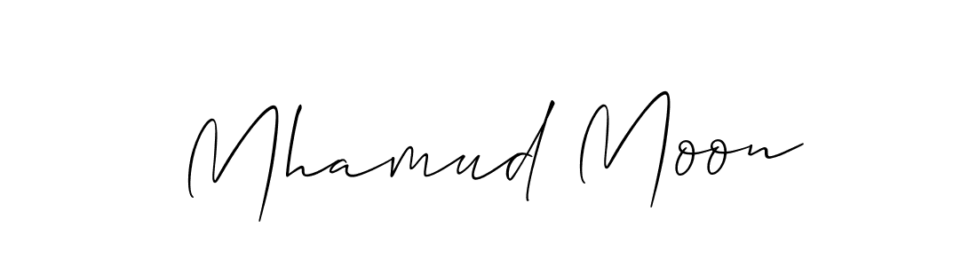 How to Draw Mhamud Moon signature style? Allison_Script is a latest design signature styles for name Mhamud Moon. Mhamud Moon signature style 2 images and pictures png