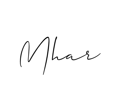 if you are searching for the best signature style for your name Mhar. so please give up your signature search. here we have designed multiple signature styles  using Allison_Script. Mhar signature style 2 images and pictures png