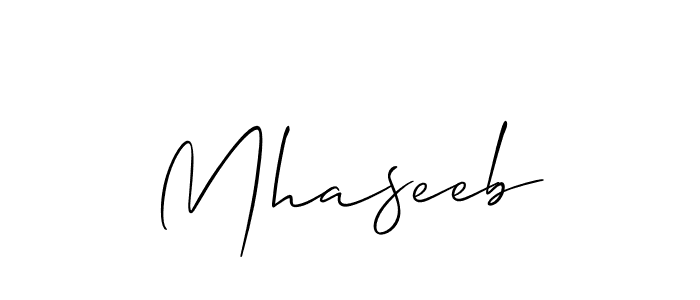 Once you've used our free online signature maker to create your best signature Allison_Script style, it's time to enjoy all of the benefits that Mhaseeb name signing documents. Mhaseeb signature style 2 images and pictures png