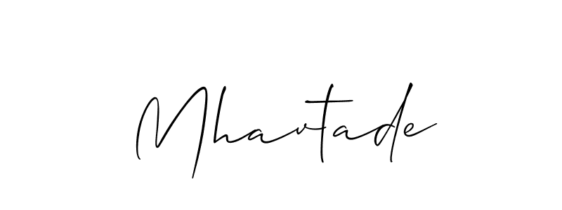 How to make Mhavtade signature? Allison_Script is a professional autograph style. Create handwritten signature for Mhavtade name. Mhavtade signature style 2 images and pictures png
