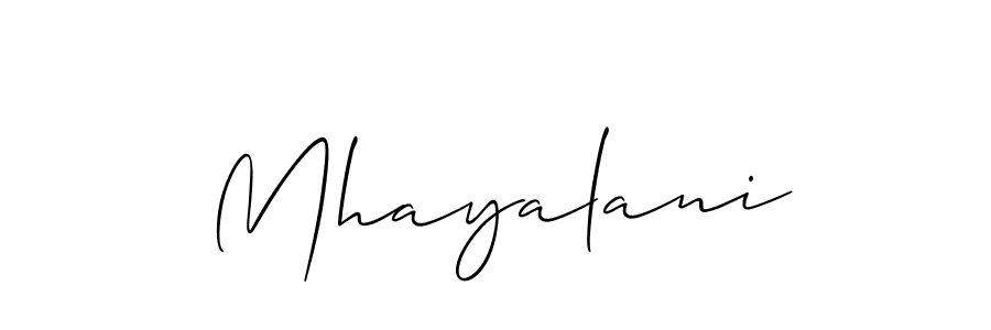 Similarly Allison_Script is the best handwritten signature design. Signature creator online .You can use it as an online autograph creator for name Mhayalani. Mhayalani signature style 2 images and pictures png