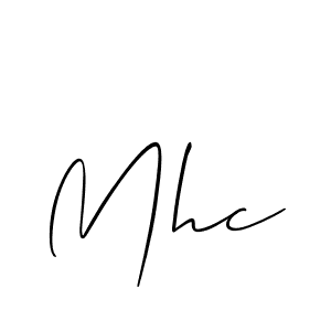 It looks lik you need a new signature style for name Mhc. Design unique handwritten (Allison_Script) signature with our free signature maker in just a few clicks. Mhc signature style 2 images and pictures png