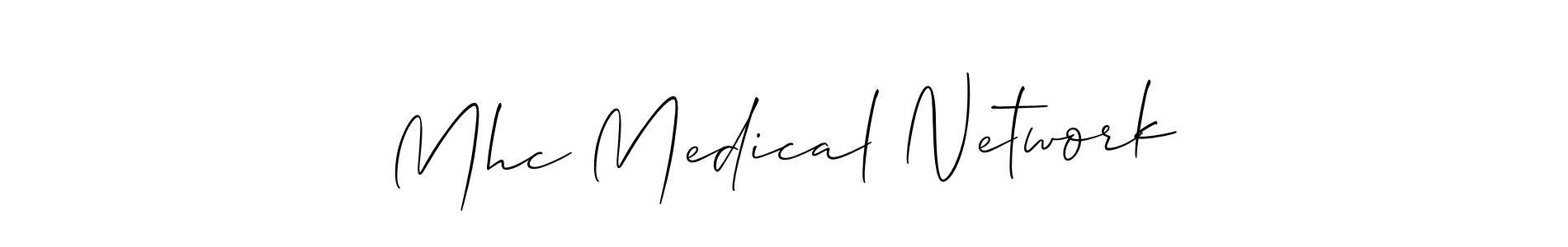 Once you've used our free online signature maker to create your best signature Allison_Script style, it's time to enjoy all of the benefits that Mhc Medical Network name signing documents. Mhc Medical Network signature style 2 images and pictures png