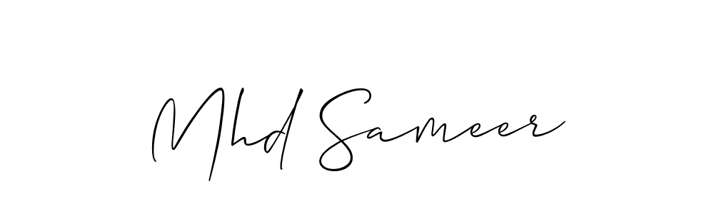 Best and Professional Signature Style for Mhd Sameer. Allison_Script Best Signature Style Collection. Mhd Sameer signature style 2 images and pictures png