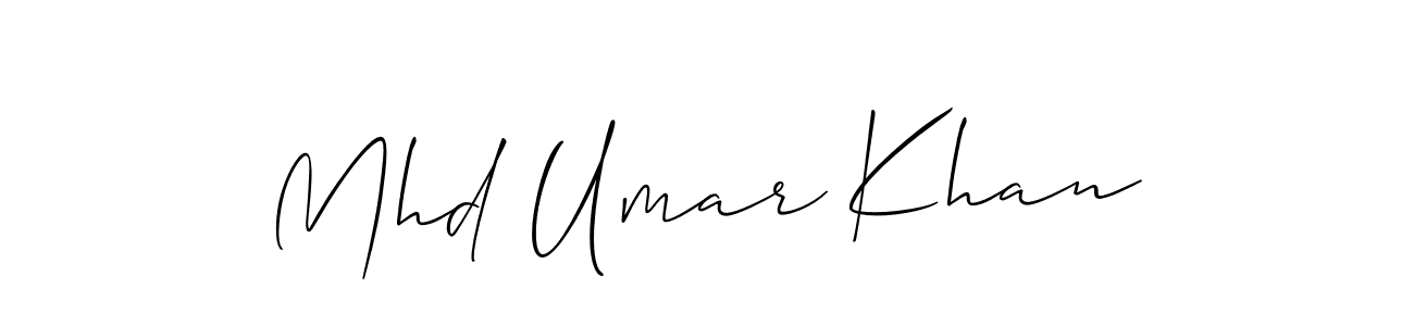 Also You can easily find your signature by using the search form. We will create Mhd Umar Khan name handwritten signature images for you free of cost using Allison_Script sign style. Mhd Umar Khan signature style 2 images and pictures png